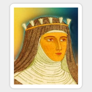 Hildegard of Bingen Portrait | Hildegard of Bingen Artwork 2 Sticker